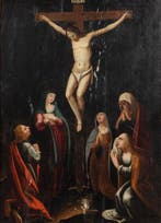 Franse school (XVII) - Die Kreuzigung