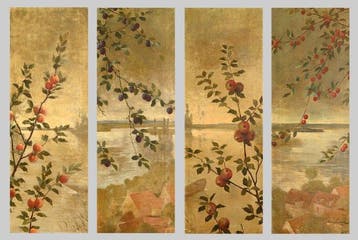 Louis-Emile Minet (1841-1923) - Pommier, cerisier, prunier