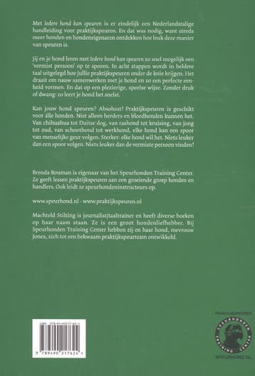 Iedere hond kan speuren 9789490217624 Brenda Bouman, Verzenden, Zo goed als nieuw, Brenda Bouman
