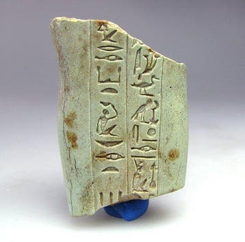 Oude Egypte, late periode Faience Zeer zeldzaam faience