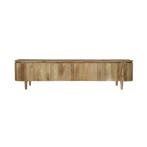 Tv-meubel Mangohout Ovalis 210 cm, Verzenden, Nieuw, Overige houtsoorten, Industriële meubels