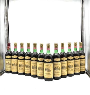 1984 Ferretti - Chianti Classico - 12 Flessen (0.75 liter), Verzamelen, Nieuw