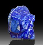 Hoogwaardig lapis lazuli vrijvormige sculptuur – diepblauw
