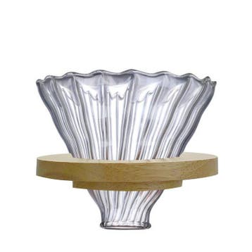 Glazen Koffiefilterhouder - Koffiefilter Houder - Koffie Fil, Verzenden, Nieuw