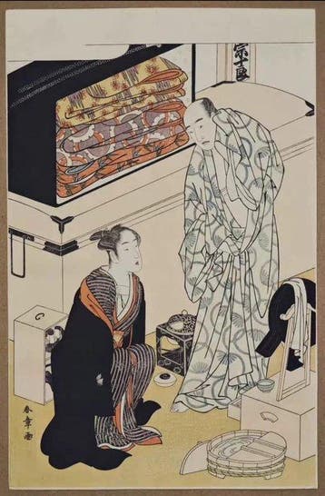 Sawamura Sojuro in the Greenroom - Katsukawa Shunsho