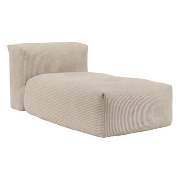 Soft Sofa Indoor Lounger - Corduroy Beige, Verzenden, Nieuw, Beige, Zitzak