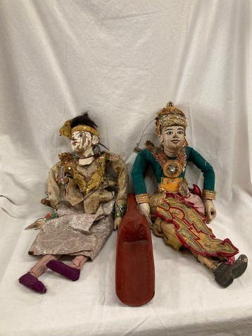 Marionetten oorspronkelijk uit circa de jaren 1970, Myanmar