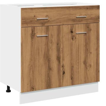 Keukenkastje 80x46cm - Eiken | Laatste Stuk! 59% Korting, Gebruikt, Bruin, Minder dan 100 cm, 25 tot 50 cm