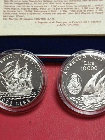 San Marino. 1995 , 10000+5000 lire (Zonder minimumprijs)
