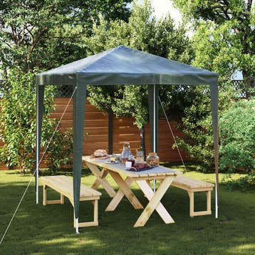 vidaXL Partytent professioneel 2x2 m groen, Tuin en Terras, Partytenten, Verzenden, Nieuw, Partytent
