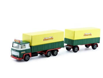Schaal 1:50 Tekno 80076 Zweden 1980 Scania Tank oplegger..., Hobby en Vrije tijd, Modelauto's | 1:50, Ophalen of Verzenden, Gebruikt