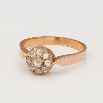 Ring - 18 karaat Roségoud - Diamant, Nieuw