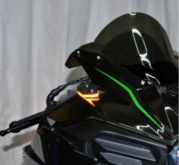 New Rage Cycles 15+ Mirror Block Off Turn Signals, Ophalen of Verzenden