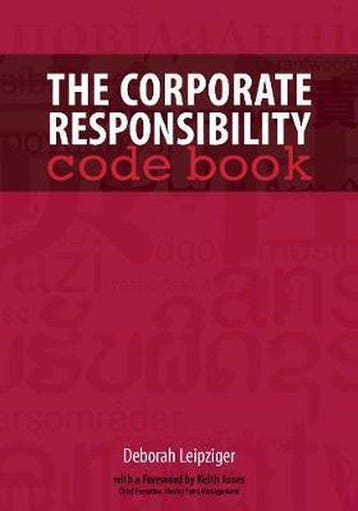 The Corporate Responsibility Code Book - Deborah Leipziger, Verzenden, Zo goed als nieuw, Deborah Leipziger