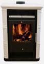 Houtkachel Nordflam Arta 8,5kw met Keramische bekleding, Nieuw, Hout, Vrijstaand, Houtkachel