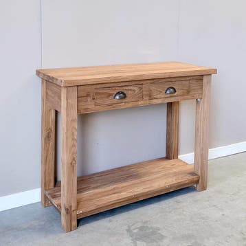 Landelijke sidetable gerecycled teakhout -  140 cm, Huis en Inrichting, Ophalen of Verzenden, Nieuw