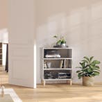 vidaXL Dressoir 57x35x70 cm bewerkt hout betongrijs, Verzenden, Nieuw, 50 tot 100 cm, 25 tot 50 cm