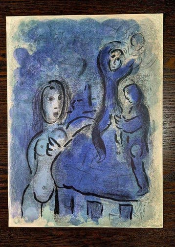 Marc Chagall (1887-1985) - Rahab and the Spies of Jerich