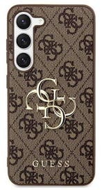 Guess Samsung Galaxy S24 Back Cover 4G Big Metal Logo bruin, Telecommunicatie, Mobiele telefoons | Hoesjes en Frontjes | Samsung