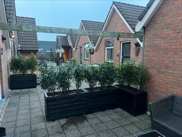 Hoge houten plantenbakken van balkjes, perfect voor jou tuin, Nieuw, Ophalen of Verzenden, Balkon, 60 tot 100 cm