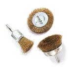 Set van 3 metaalborstels (6.35 mm as) voor boormachine, Doe-het-zelf en Verbouw, Gereedschap | Handgereedschap, Ophalen of Verzenden