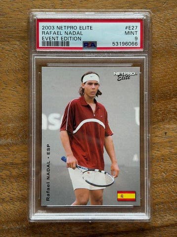 2003 Netpro Netpro Elite Rafael Nadal #E27 Graded card - PSA, Nieuw