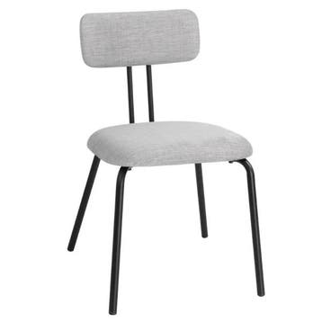 Stoelen | FAIRFIELD | Stof/Metaal | Grijs | Zwart Frame |, Zakelijke goederen, Horeca | Keukenapparatuur, Verzenden, Nieuw in verpakking