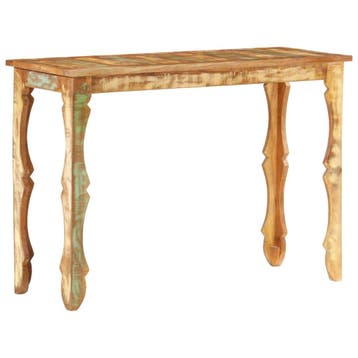 vidaXL Wandtafel 110x40x76 cm massief gerecycled hout, Verzenden, Nieuw, 60 cm of meer