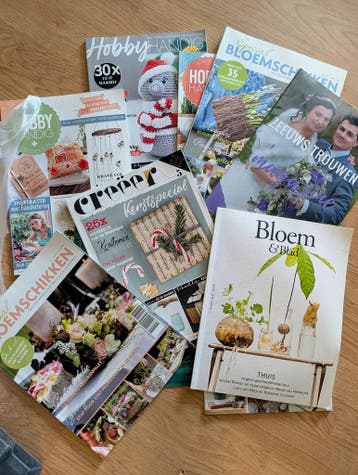Tijdschriften bloemschikken en zeeuws trouwen restpartij set, Huis en Inrichting, Ophalen of Verzenden, Nieuw