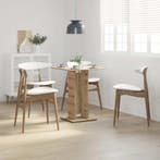 vidaXL Bistrotafel 60x60x75 cm spaanplaat artisanaal, Huis en Inrichting, Tafels | Eettafels, Verzenden, Nieuw