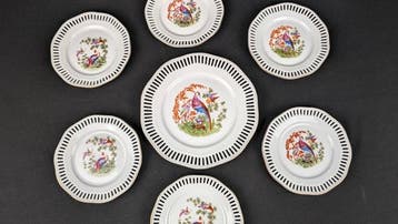 Tafelservies voor 6 (7) - Porselein - Paradijsvogels