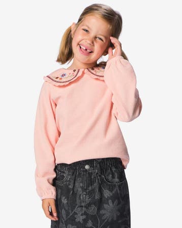HEMA Kinder T-shirt bloemen roze van €14.99 voor €10.49 sale, Verzenden, Nieuw