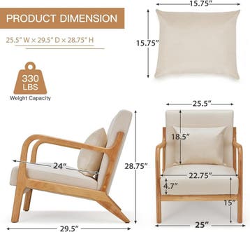 Fauteuil met armleuning - Relaxfauteuil - Relaxstoel - Massi, Huis en Inrichting, Verzenden, Zo goed als nieuw