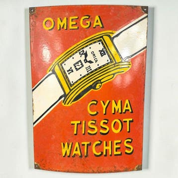 Omega - XL - Emaille plaat - Emaille
