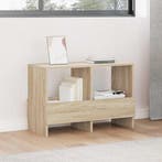 vidaXL Tijdschrift Rek Sonoma Eiken 68,5 x 30 x 45 cm, Huis en Inrichting, Woonaccessoires | Krantenbakken en Lectuurbakken, Verzenden