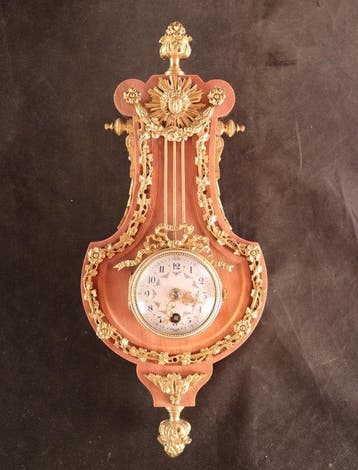 Cartel klok - Verguld, Brons, Marmer - 1850-1900