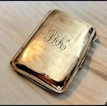 W N LTD - Sigarettendoos - .915 zilver - Zeldzame WOI, Nieuw