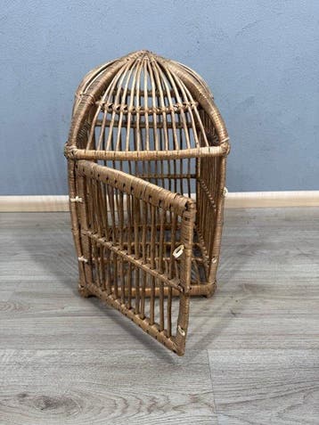 Vogelkooi - mooie decoratieve vogelkooi - rotan
