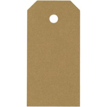 Manilla-labels, afm 4x8 cm, 250 gr, goud, 20 stuk/ 1 doos, Nieuw