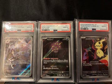 Pokémon - 3 Graded card Foil, Alternate art - PSA 10 -, Nieuw