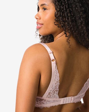 HEMA Push-up bh met beugel lichtroze, Verzenden