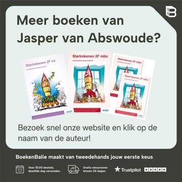 Deel B rekenen / Startrekenen 2F vo Leerwerkboek Deel B, Verzenden, Zo goed als nieuw, Jasper van Abswoude