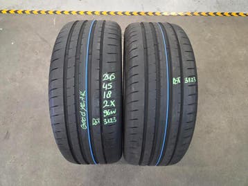 245/45/18 96W GOODYEAR GOODYEAR ZOMERBANDEN 6,4MM PROFIEL 2X, Ophalen, 18 inch, Band(en), Personenwagen