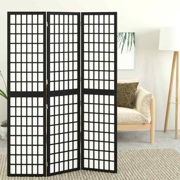 vidaXL Kamerscherm inklapbaar 3 panelen Japanse stijl, Verzenden, Nieuw