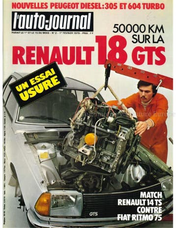 1979 LAUTO-JOURNAL MAGAZINE 17 FRANS, Nieuw, Author