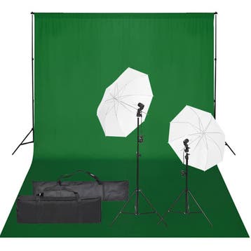 vidaXL Fotostudioset met verlichtingsset en achtergrond, Verzenden, Nieuw