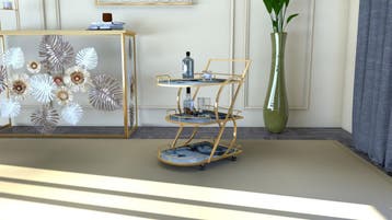 TROLLEY MARMER GLAS MIX CM71X45,5X84,5 - 1425180000, Ophalen of Verzenden, Nieuw