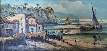 Marotta (XX) - Marina di Sorrento, Antiek en Kunst, Kunst | Schilderijen | Klassiek