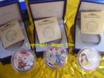 Frankreich 3 x 1,50 Euro zilver Maerchenserie 2002 in Farbe, Postzegels en Munten, Munten | Europa | Euromunten, Verzenden