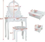 Romantische Kaptafel | 4 Lades | Laatste Stuks!, Ophalen of Verzenden, Nieuw, Klassiek